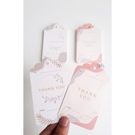 (HT-THANKYOU09) iamcili greeting tag thank you theme 2 models (WITH HOLES)