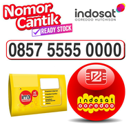 Nomor Cantik Indosat Ooredoo IM3 Double Kuarted 0857 5555 0000
