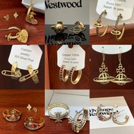 Niche Bronze vintage Balloon Dog Saturn Pearl Earrings Unique All-Match Design Planet Earrings Femal