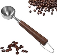 1pcs Coffee Scoop for Ground Coffee, Beans and Tea，Vintage Coffee Measuring Spoon with Long Wooden H