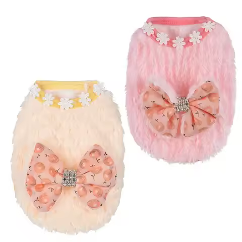Mini Dog Clothes Puppy Cat Clothes Tiny Teacup Poodle Clothing XXS Dog Vest Winter Doggy Clothing Co