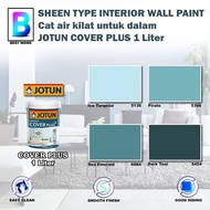 JOTUN COVER PLUS FOR INTERIOR 1 Liter Ice Turqoise 5136 / Pirate 5306 / Sea Emerald 6084 / Dark Teal