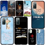 Casing Huawei Nova 3i 3 5t 2i 2 Lite Nova3I Nova5T Nova2i Phone Cover C-MA15 Bible Verse Jesus Christ Christian Soft Silicone Case Black Fashion