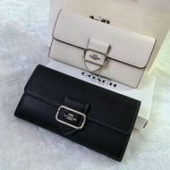 Coach Morgan Long Leather Wallet With Box