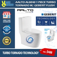 Aalto AL8040 1 Piece Turbo Tornado Toilet Bowl with Geberit Flush WC Water Closet