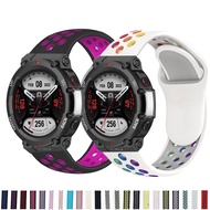 Breathable Silicone Strap For Amazfit T-Rex 2 Smart Watch Band Sports Bracelet Belt For Amazfit T Rex Trex 2