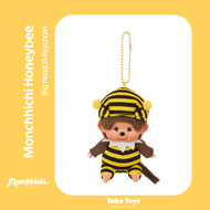 (พวงกุญแจมอนชิชิ) Monchhichi Keychain Big Head Lady Bug / Honey Bee