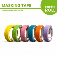 EXCEL Colored Masking Tape 1" x 25Yards