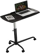 Bedside Desk C-shaped Base Laptop Desk Home Office Lazy Bedside Table Days Overbed Table, Portable Laptop Stand Desk Cart with Mouse Board, Adjustable Height Comfortable anniversary