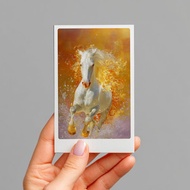 奔馳白馬 向前 磁吸小畫