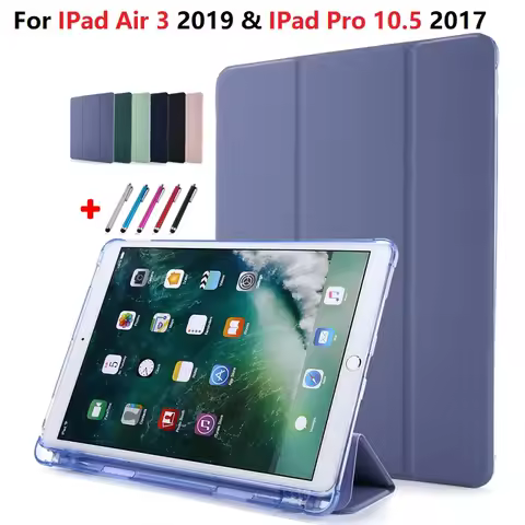 For iPad Air 3 Case 10 5 Tablet PU Leather Trifold Funda For iPad Pro 10.5 Case 2017 Air 3 2019 Case