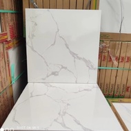 Keramik Lantai Ikad,50x50 putih marble