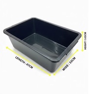 Basin plastik hitam /besin hitam /Basin empat segi /Basin Plastik Petak besen hitam /Black Basin Pla