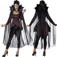 Halloween Costume Adult Vampire Demon Queen's Outfit cosplay Role Playing Black Widow Costume