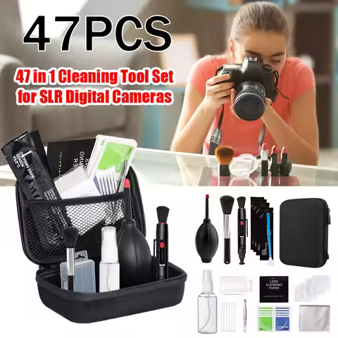 47-1PCS Camera Cleaner Kit DSLR Len Digital Camera Sensor Cleaning with Brush for Sony Fujifilm Niko