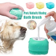 Pet Dog Bath Brush Shampoo Multifunctional Dog Body Scrubber Pet Shower Supplies