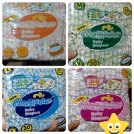 CHECKERD MAGIC COLOR DIAPER FOR BABY(30PCS PACK) INFANT S, M, L, XL DISPOSABLE DIAPER TAPED