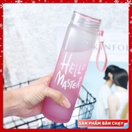 Hello Master glass water bottle - colorful glass water bottle - bebi