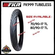 FKR FK999 70/90-17 80/90-17 Bunga Tajam Tubeless Tayar Tyre New Stock Best Quality