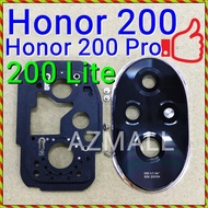 (4 Colors) NEW ORI Rear Camera Lens Glass Cover with Frame for Honor 200 lite /200 Pro /ELI-NX9 ELP-