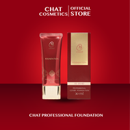 CHAT PROFESSIONAL FOUNDATION รองพื้นฉัตรเนื้อกำมะหยี่ ปกปิด คุมมัน รองพื้นน้องฉัตร