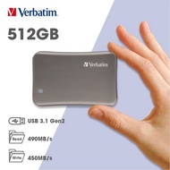 512GB Verbatim VX560 Portable Solid State Drive - Verbatim VX560 Portable SSD Drive - Verbatim VX560 External SSD Drive
