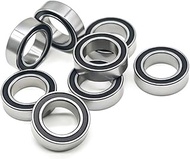 1PCS 63802RS Bearing 15x24x7mm 3802 2RS Double Black Sealed 3802 RS Angular Contact Ball Bearings 63