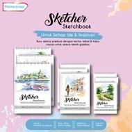 Premium Sketchbook 100 Gsm A4 Size/ A5/ A6 Contents 60 Pages