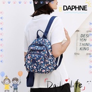 DAPHNE Backpack, Nylon Printing Student Bag, Lightweight Large Capacity Waterproof School Bags Women Men