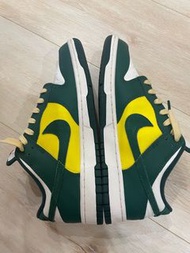 二手 Nike Dunk Low Noble Green 螢光黃 白綠 巴西森林  男鞋US9(女鞋US10.5)