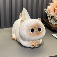 Cartoon Cartoon Cat Tissue Box Living Room Desktop Ceramic Paper Box