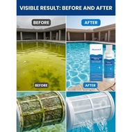 ✨ [German Formula] Crystal Clear Pool Water Cleaner - Fast Acting Algae Remover / Swimming Pool Clar
