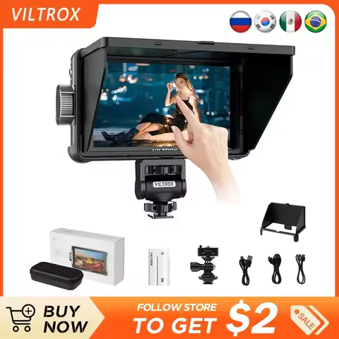 New VILTROX DC-550 Pro Portable Monitor 5.5" 1920x1080 4K Profissional Monitors HDMI Touch Screen Fi