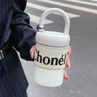 Cốc giữ nhiệt Chonel dung tích 400ml ly giữ nhiệt có quai cao cấp đựng trà cafe