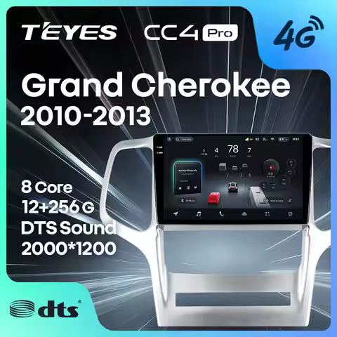 TEYES CC4 PRO For Jeep Grand Cherokee WK2 2010 - 2013 CarPlay Radio Multimedia Stereo Car play Andro