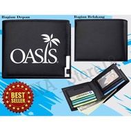 Oasis Folding Men's Wallet COOL OASIS Men's Leather Wallet Fashion Letter Wallet OASIS