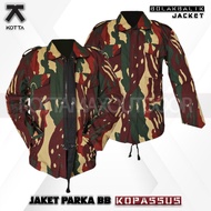 JAKET PARKA BOLAK BALIK LORENG KAMUFLASE KOPASUS TACTICAL LORENG KOPASSUS ARMY TERBARU