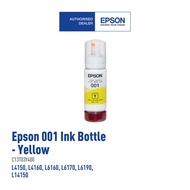 Epson 001 ink (Original) 1ชุด 4 สี ：BKดำ Cฟ้า Mแดง Yเหลือง หมึกเติมอิงค์เจ็ท ของแท้ 100% รุ่น หมึกเติม epson 001 EPSONหมึกปริ้น Epsons new Ink Tank replacement ink bottles