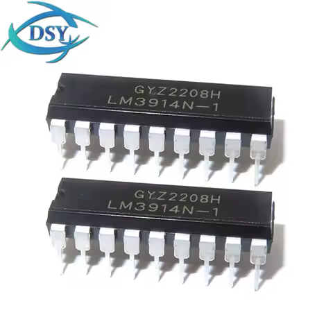 10PCS LM3914N-1 DIP-18 LED Dot/Bar Display DVR Lighting Driver LM3914N LM3914 IC