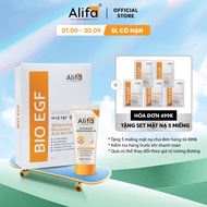 Combo dưỡng da 3: Hộp 10 miếng Mặt nạ Alifa BIO EGF dưỡng ẩm phục hồi da 25ml và Kem chống nắng Alif