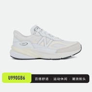 รองเท้าวิ่ง New Balance NB990 V6 ระบายอากาศได้ดี ทนทานต่อการสึกหรอ สำหรับผู้ชายและผู้หญิง สีเทาและฟ้