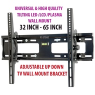 32" - 65" INCH HIGH QUALITY TILT ADJUSTABLE UP DOWN TV WALL MOUNT BRACKET