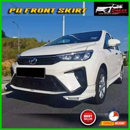 Perodua Bezza 2020/2023 Front Skirt G.U Design &amp; Rear Skirt D68 V1 Design PU Bodykit