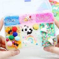 Slime Fluffy Foam Clay Diy Soft Cotton Charms Kit Cloud Toys for Kids Christmas