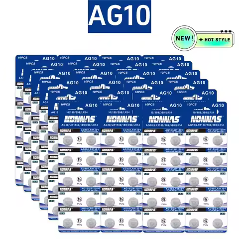 High Capacity 5-100Pcs AG10 Button Cell Batteries LR1130 Button Cell Battery 1.5V 1130 Battery Butto