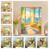 [KS] Seaside decompression scenery 5d Diamond Painting Full Diamond Living Room PasteDiamond Cross S