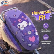 Motorcycle Seat Cover Universal 3D Cartoon Breathable Mesh Heat Insulation Weather Resistant