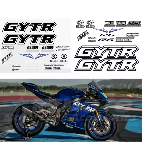 For YZF-R6 YZF R6 GYTR Motorcycle Parts Fairing Sticker Full Vehicle Reflective Waterproof Sticker K