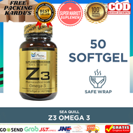 BISA COD/BAYAR DITEMPAT- Sea Quill Z3 Pharmaceutical Grade Omega 3 - Suplemen Minyak Ikan untuk Kese