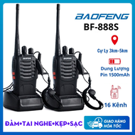 Bộ Đàm Baofeng BF-888S Khoảng Cách Từ 3Km đến 5Km 16 Kênh Chất Lượng Âm Thanh Chuẩn - Bảo Hành 12 Th